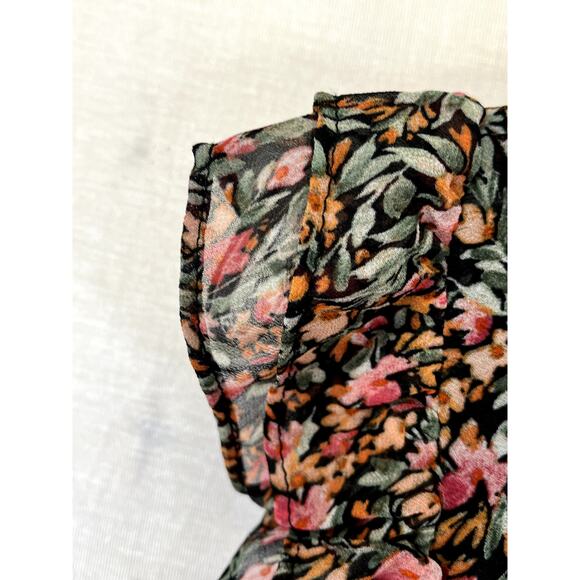 NWT BB Dakota Steve Madden Black Ditsy Dress, size XXL - Picture 4 of 10